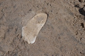 Sand footprints