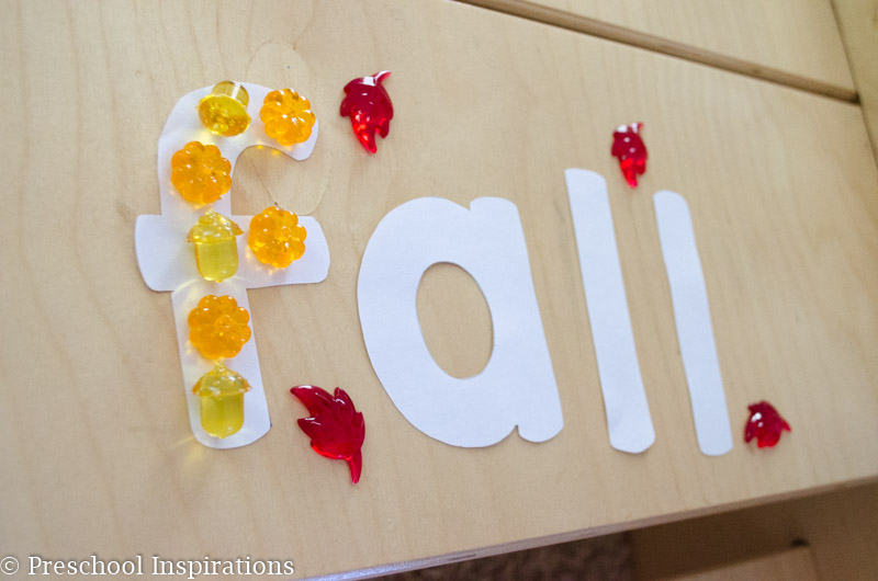 Fall Alphabet Jewel Fine Motor Practice - Preschool Inspirations-13