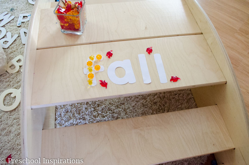 Fall Alphabet Jewel Fine Motor Practice - Preschool Inspirations-14