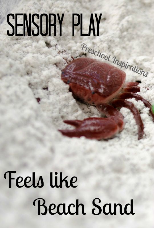 Feels Like Beach Sand Sensory Play - Preschool Inspirations