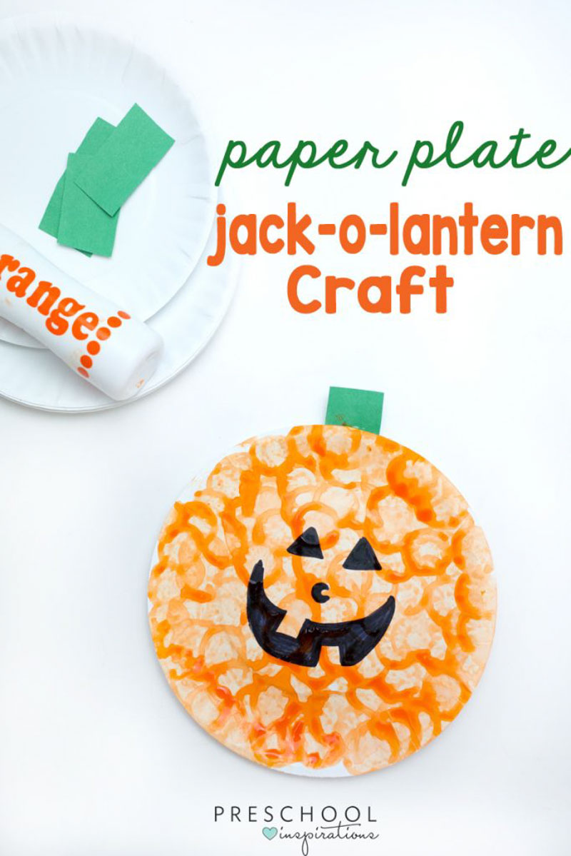 Easy Pumpkin Craft #preschool #prek #kindergarten #craftsforkids #handsonactivities #toddleractivities #preschoolactivities #fallcraftsforkids 