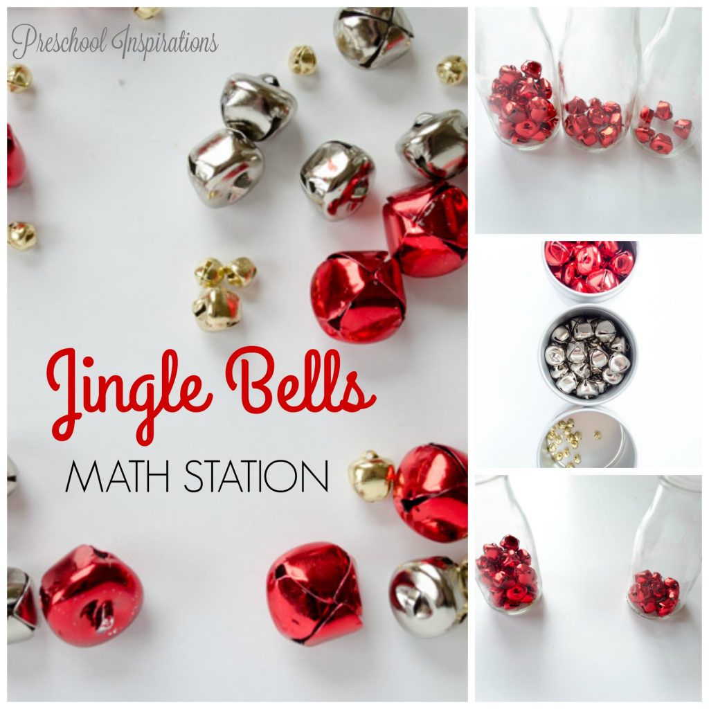 Jingle Bells Christmas Math Station for Children by Preschool Inspirations