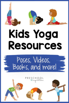 Get the best resources for yoga for kids, all in one place! An great compilation of poses, songs, videos, books, and more for kids yoga!