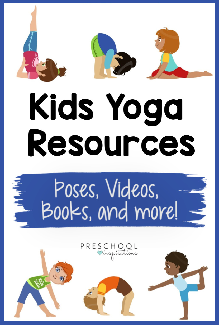 Get the best resources for yoga for kids, all in one place! A great compilation of poses, songs, videos, books, and more for kids yoga!