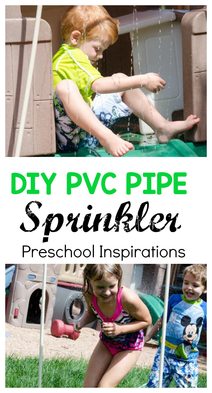 Make your own backyard DIY PVC pipe sprinkler as a great water activity for your own backyard. It's the perfect way to cool off while outside.