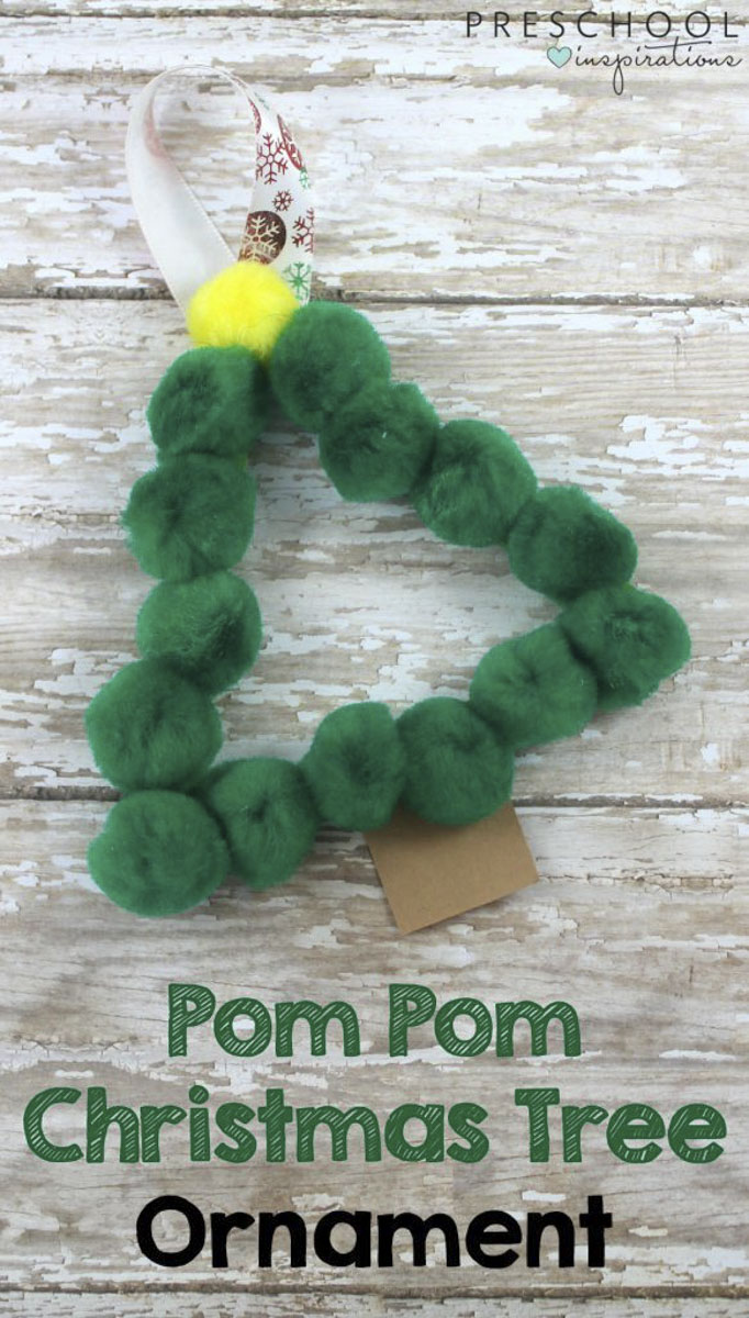 This Pom Pom Christmas Tree Ornament is a fun and simple gift that your students can make their families this holiday season.