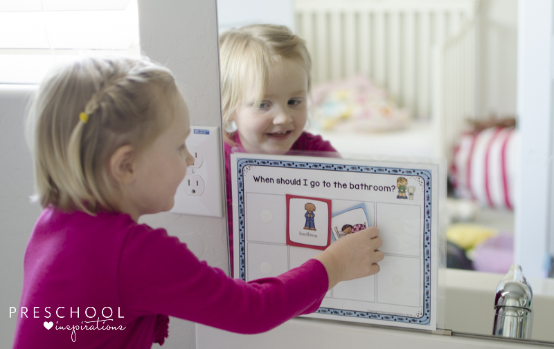 Using the potty training chart