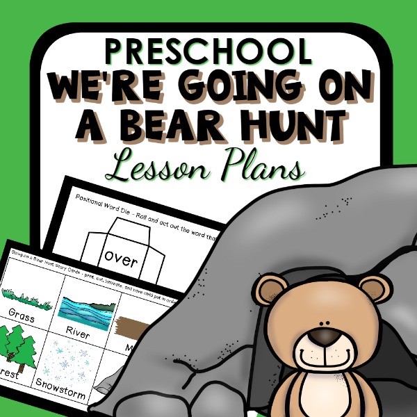 cover image for preschool bear hunt lesson plans