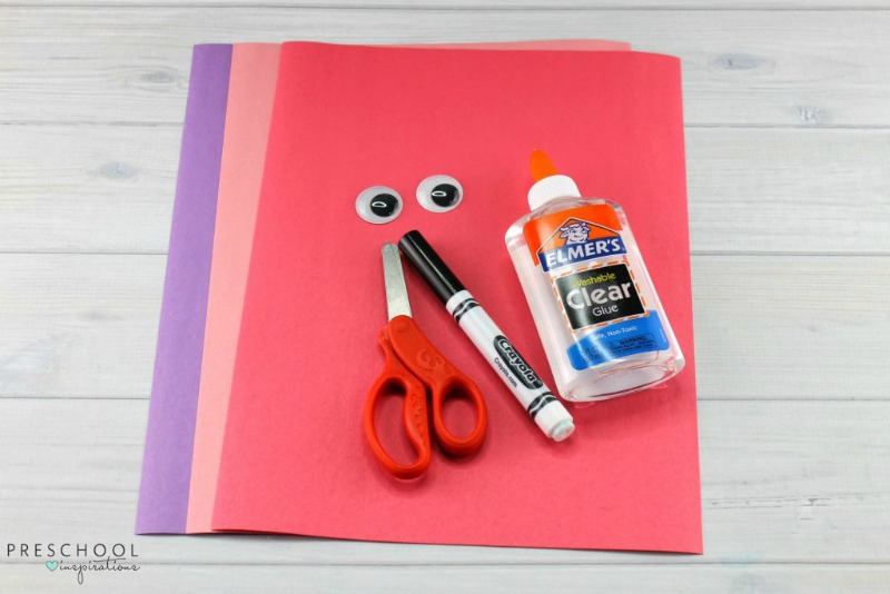 Puppy love preschool heart craft supplies