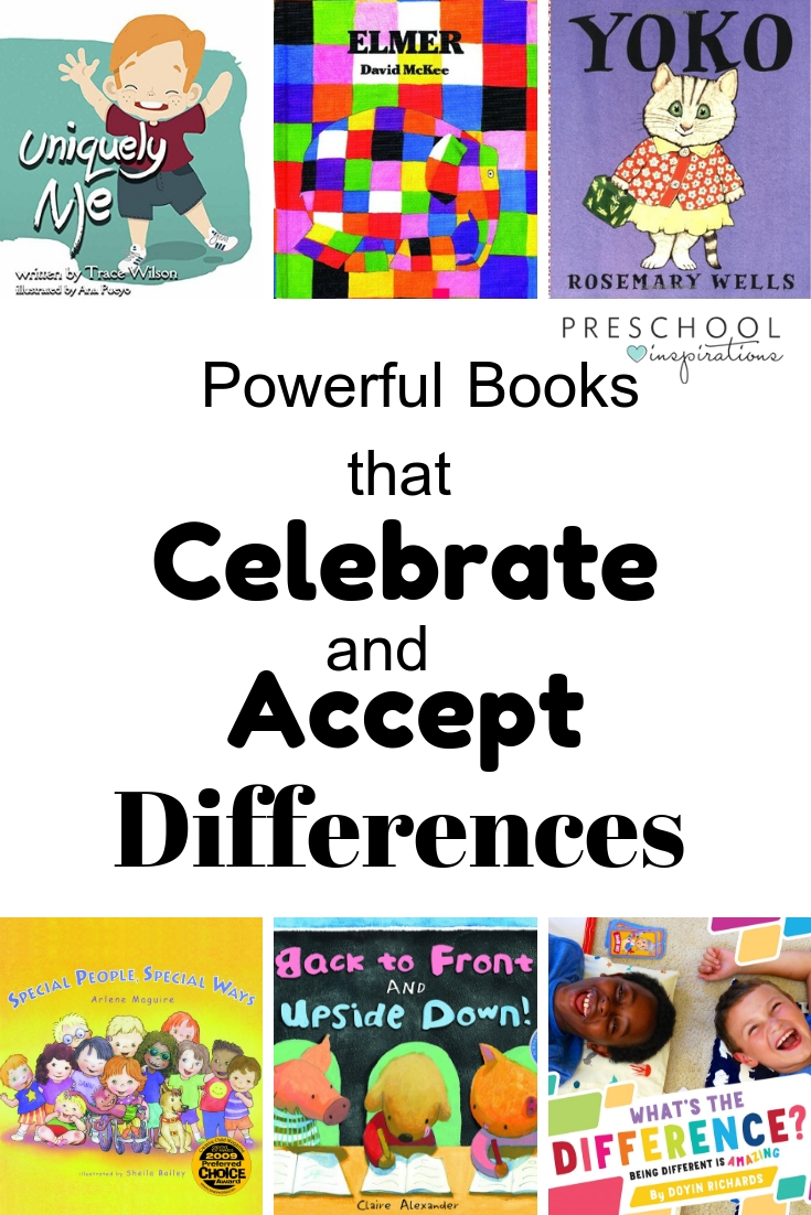 These books for kids are perfect for exploring, accepting, and celebrating the differences between us all! #preschool #booksforkids #booklist #specialeducation