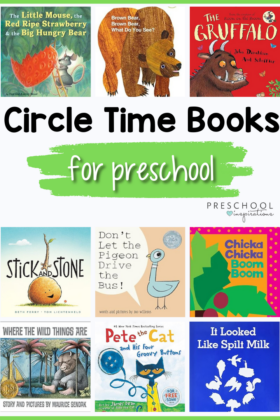 12 images of preschool circle time books with the text circle time books for preschool