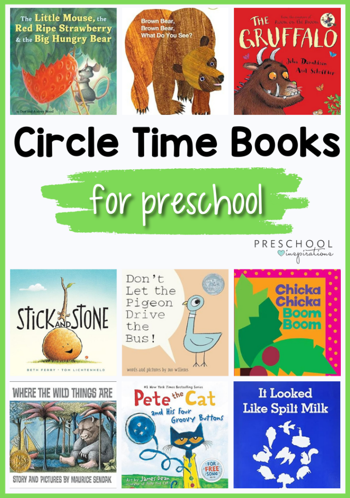 12 images of preschool circle time books with the text circle time books for preschool