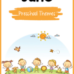 June preschool themes with clipart children celebrating summer