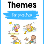 Fun preschool themes that all have to do with summer! Whether you need theme ideas, activities, lesson plans, or crafts, we've got you covered! #preschool #prek #summertheme #oceantheme #summercrafts #summeractivities